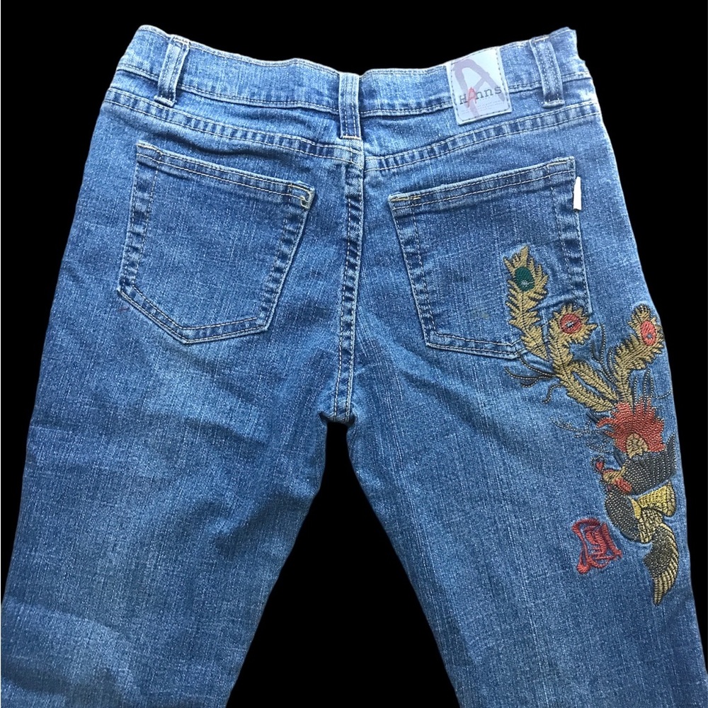 Vintage floral print jeans